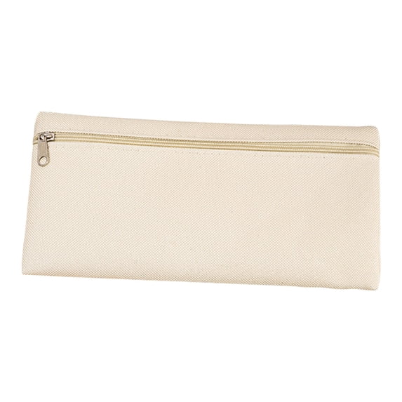 Hyknon Slim Zipper Pencil Pouch Large Capacity Portable Pencil Case Waterproof Lightweight Stationery Storage Bag for Office Classroom College Supplies