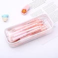thumbnail image 1 of Hyknon Small Clear Pencil Case Organizer Waterproof Portable Pencil Pouch with Zipper Plastic Durable Pen Box Stationery Storage Bag for College Travel, 1 of 6