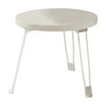 thumbnail image 1 of Hyknon Small Folding Table Side Table Waterproof Antifouling Patio Side Table Non-Slip Wooden Laptop Table with Metal Bracket&Silicone Foot Pad Round Coffee Table for Garden, Porch, Balcony, Yard, 1 of 5