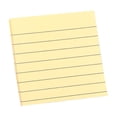 thumbnail image 1 of Hyknon Sticky Notes 3x3 Inch, 100 Sheets Lined Self-Stick Pads Bright Colors Sticky Note, Recyclable Stickers Note Tabs, Easy to Post Removable Reminder Labels for Home Office Notebook Daily, Yellow, 1 of 6