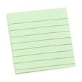 thumbnail image 1 of Hyknon Sticky Notes 3x3 Inch, 100 Sheets Lined Self-Stick Pads Bright Colors Sticky Note, Recyclable Stickers Note Tabs, Easy to Post Removable Reminder Labels for Home Office Notebook Daily, Green, 1 of 6