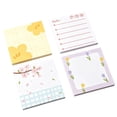 thumbnail image 1 of Hyknon Sticky Notes Sets 3×3 Inch , 4 Pack Total 200 Sheets Floral & Planner Style Memo Pads, Self-Adhesive Lined/Blank Note Tabs, Cute & Functional Notes for Office Journal Organization (A), 1 of 7