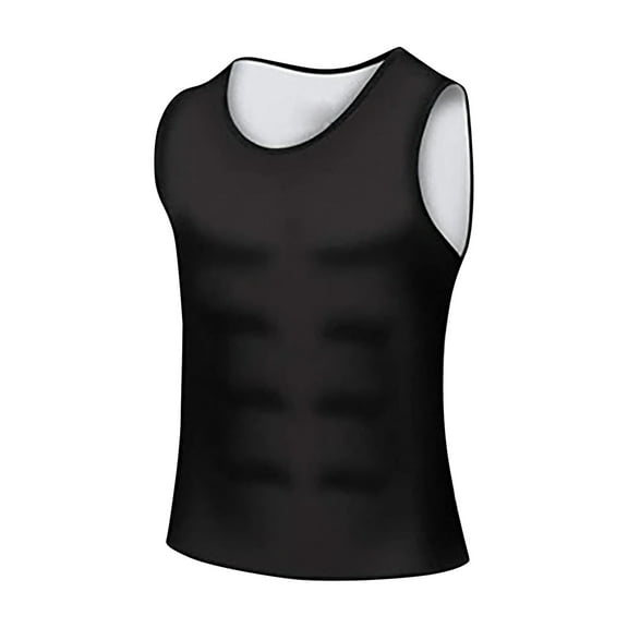 Hyknon Sweat Vest for Men Exercise Clothing Gym & Exercise Compression Shapewear Polyester Workout Tops for Men Fitness Sport