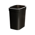 thumbnail image 1 of Hyknon Trash Can with Lid Rectangular Plastic Trash Bin for Kitchen Supplies Black Garbage Can Waste Storage Containers for Living Room Bathroom Office, 1 of 6