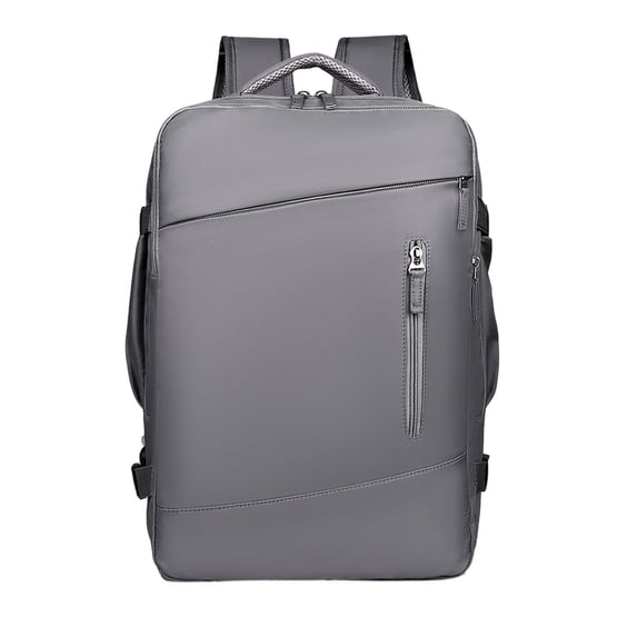 Hyknon Travel Backpack for Women Men, Large Capacity Hiking Backpack with Multi‑Layer, Foldable Minimalist Laptop Backpack, Portable Casual Bag, Daily Daypack for Camping Outdoor Activities, Gray