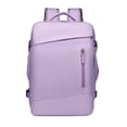 thumbnail image 1 of Hyknon Travel Backpack for Women Men, Large Capacity Hiking Backpack with Multi‑Layer, Foldable Minimalist Laptop Backpack, Portable Casual Bag, Daily Daypack for Camping Outdoor Activities, Purple, 1 of 8