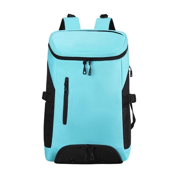 Hyknon Travel Backpack for Women Men, Large‑Capacity Waterproof Hiking Backpack, Minimalist Multi‑Layer Sports Rucksack, Durable Waterproof Laptop Backpack with Shoe Compartment for Outdoor, Blue