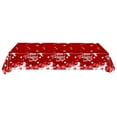 thumbnail image 1 of Hyknon Valentine's Day Tablecloth Decorations Rectangle Heart Table Cloth Decorative Plastic Table Cover for Wedding Dating Anniversary (54x108 Inch), 1 of 6