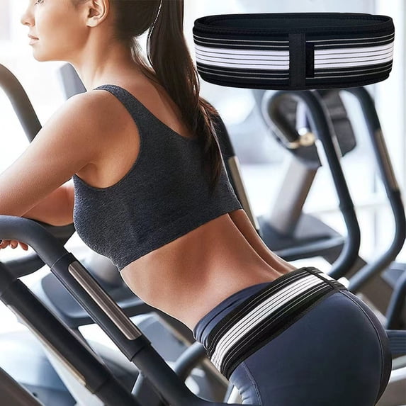 Hyknon Waist Trainer Corset for Women, Narrow Waist Support for Pain Relief, Adjutable Dual Compression Belt, Breathable Postpartum Belly Bands for Weight Loss Pelvic Waist Training (Black L)