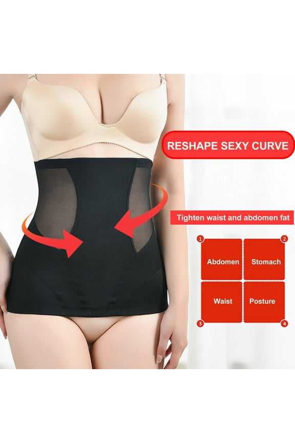 Waist Trainer for Women Fiteness Clothing Adjustable Black Waist Cincher Corset Curve Underbust Corset Sport Girdle for Tummy Control Sport Exercise