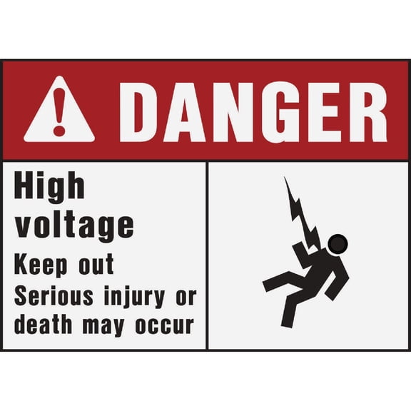 Hyko Prod. Hy-Ko Danger Sign - Pack of 6