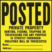 Hyko Prod. Hy-Ko High Visibility Sign - Pack of 6 Case Quantity Pack