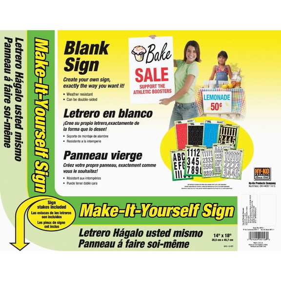 Hyko Prod. Hy-Ko Make-It-Yourself Sign Kit - Pack of 8
