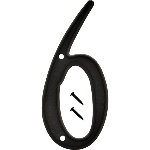 Hyko Prod. Hy-Ko Plastic Script Style Number - Pack of 6