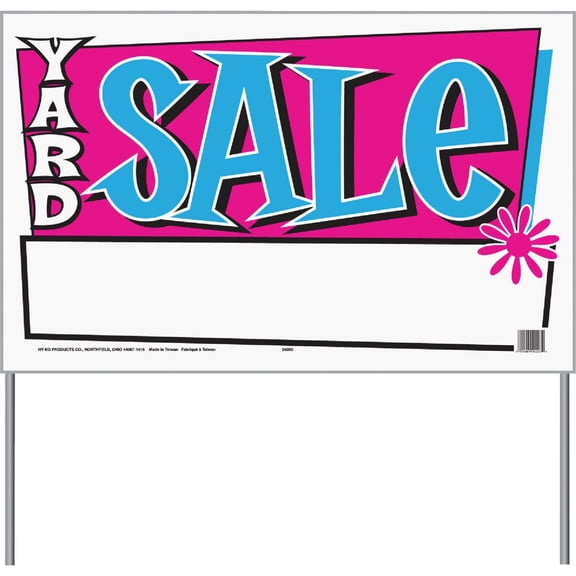 Hyko Prod. Hy-Ko Polybag Sign with Frame - Pack of 6
