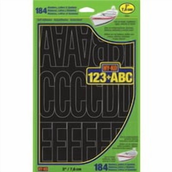 Hyko Prod. Hy-Ko Vinyl Letters, Numbers & Symbols - Pack of 24