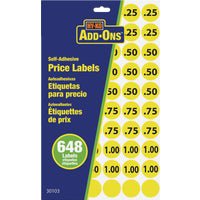 Hyko Prod. Midwest Fastener Hy-Ko Adhesive Price Labels - Pack of 12 Pro Bulk Pack