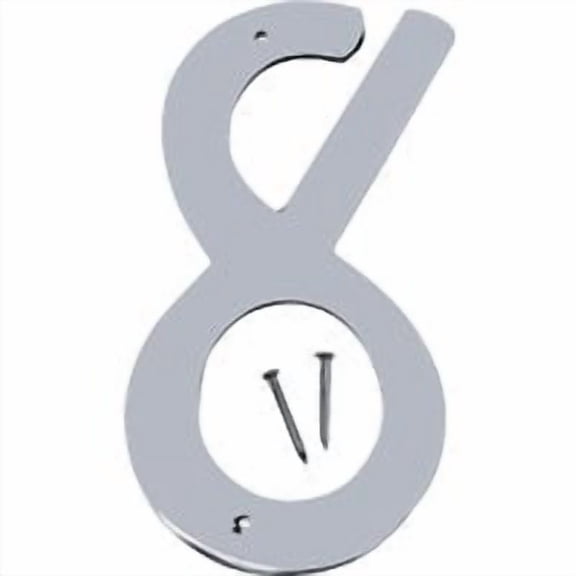 Hyko Prod. Midwest Fastener Hy-Ko Satin Nickel House Number - Pack of 4 Value Multipack