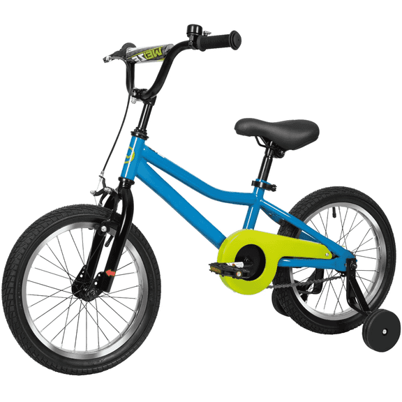 Hykolity Kids Bike, 16 Inch Children Bicycle for Boys & Girls Ages 4-7Years Old, Rider Height 41-53 Inch,Child Sport Bike includes Training Wheel Navy Blue