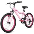 Hykolity 20 inch Kids Mountain Bike, 6 Speed Kid Bicycle Age 6-11 Year ...