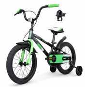Hykolity Kid Bike 16 Inch Little Boy Girl 4 to 7 Year Old Children Bicycle, Coaster Hand Brake Adjustsble Seat Beginner Rider Cycling, Green