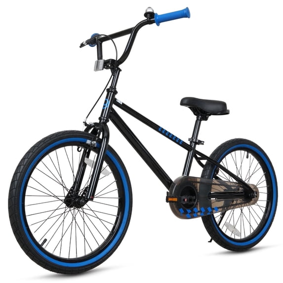 Hykolity Kids Bike 20 in BMX Children Bicycle for Boy Girl 6-12 Years Old Sport Bike Child Rider Height 48-62" with Coaster Brake Handlebar Black