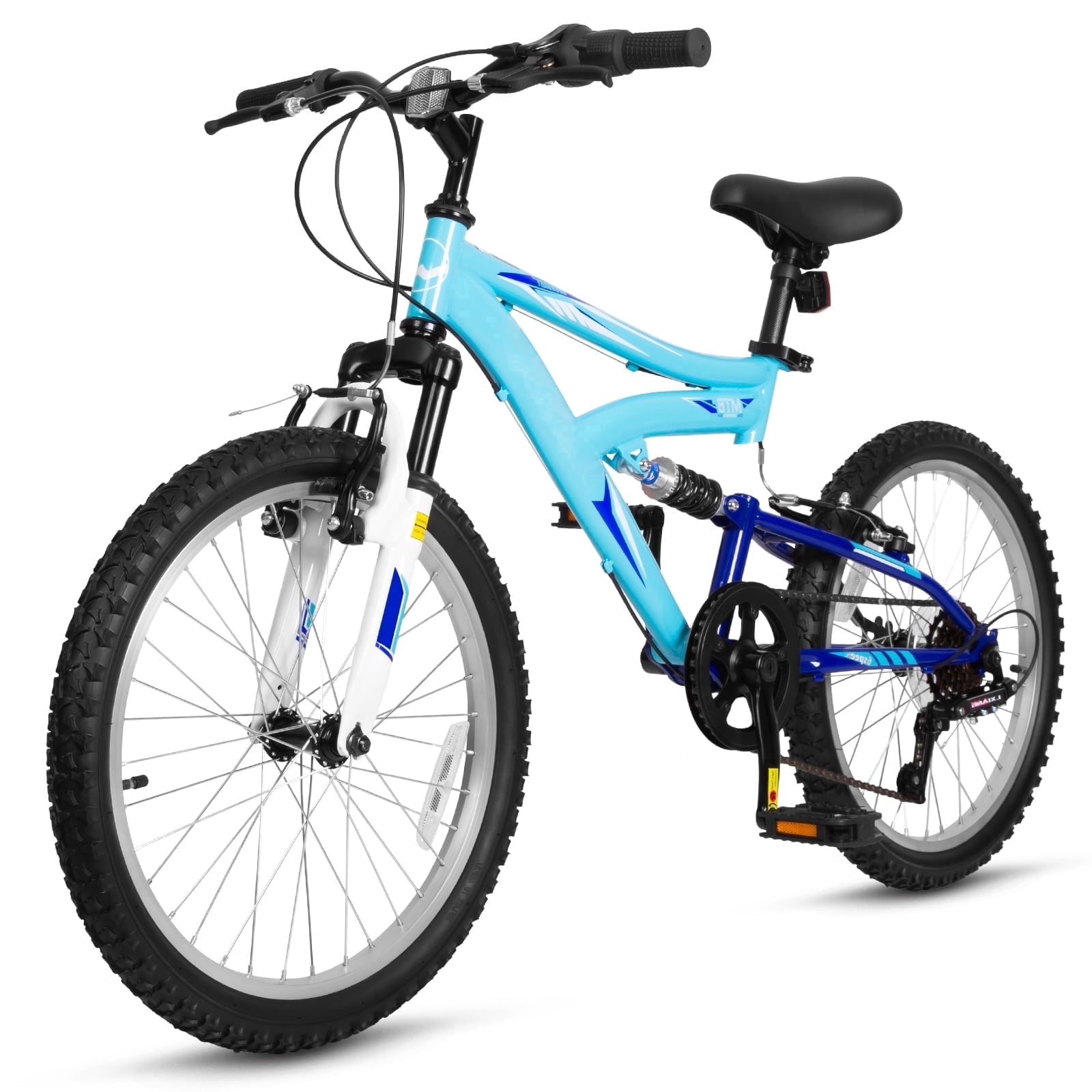 Hykolity Kids Mountain Bike 24 inch MTB Bicycle Age 8-14 Years