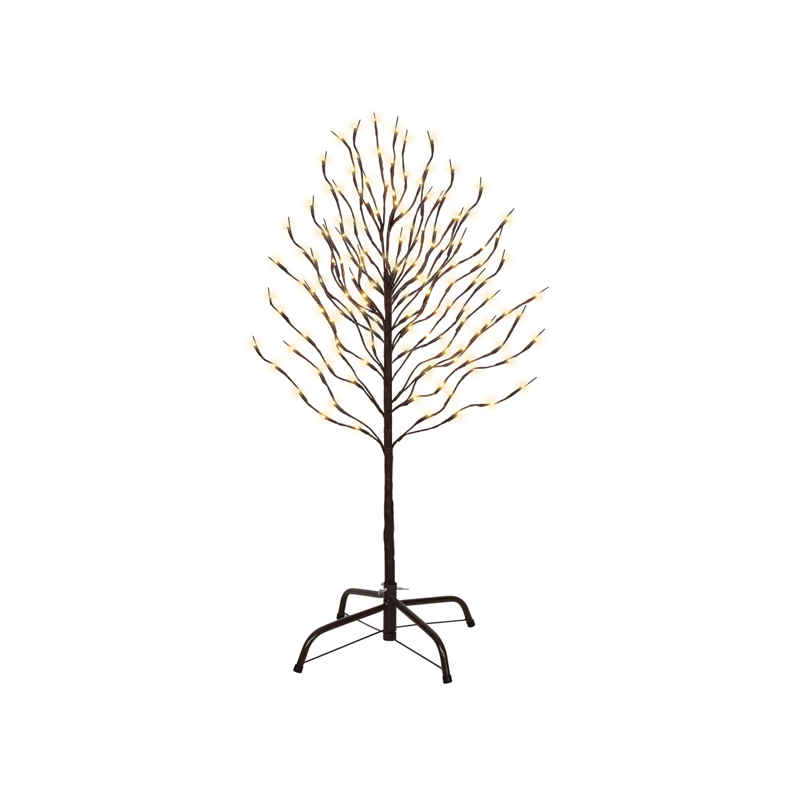 Hykolity Star Light Trees, 3ft Lighted Branches with Warm White Fairy Lights, Indoor Outdoor Christmas & Wedding Decor (Brown Branch Star Trees)