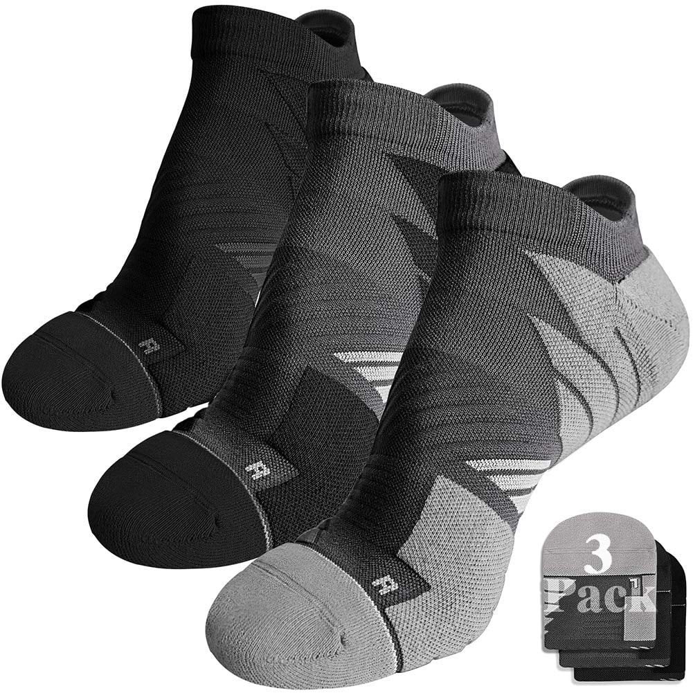 Hylaea No Show Running Socks Men, Moisture Wicking Athletic Tab Socks, No  Blister, Coolmax Cushion Padded, ideal for Sports, Golf, Runner, Gym