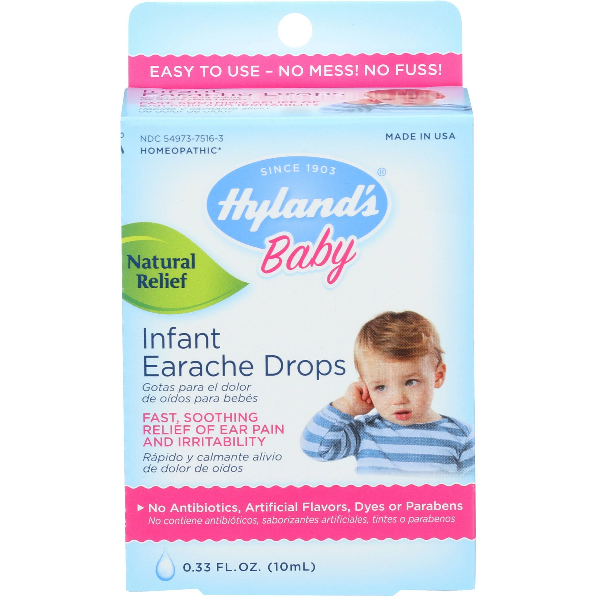 Hyland Drops Ear Ache Infant, 0.33 OZ