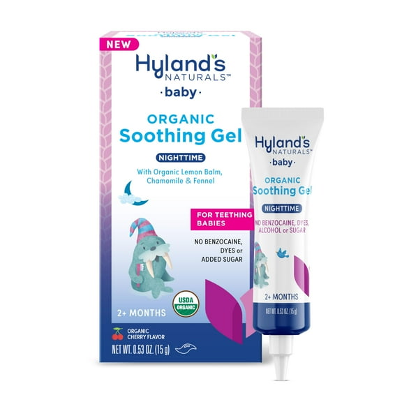 Hyland'S Naturals Baby Organic Nighttime Soothing Gel, Cheery Flavor, 0.53 Oz