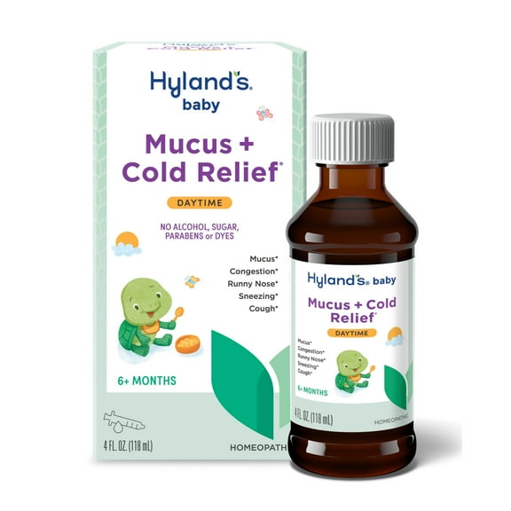 Hyland's Baby Mucus + Cold Relief, Ages 6+ Months, Daytime, 4 fl oz