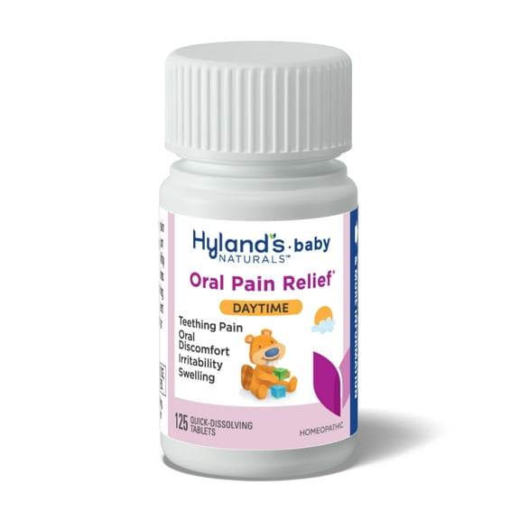 Hyland's Baby Oral Pain Relief, Ages 0+ Months, Daytime, 125 Quick Dissolving Tablets