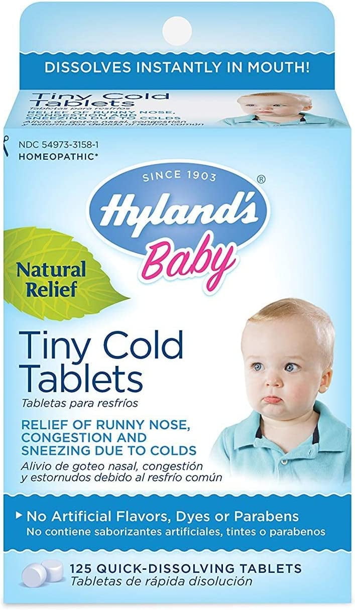 Hyland's Baby Tiny Cold Tablets Natural Relief of Runny Nose