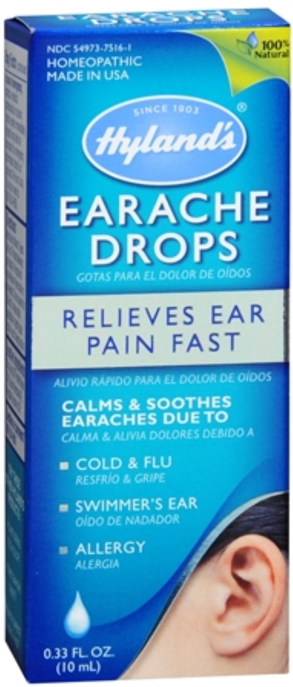 Hyland's Earache Drops 0.33 oz (Pack of 3)