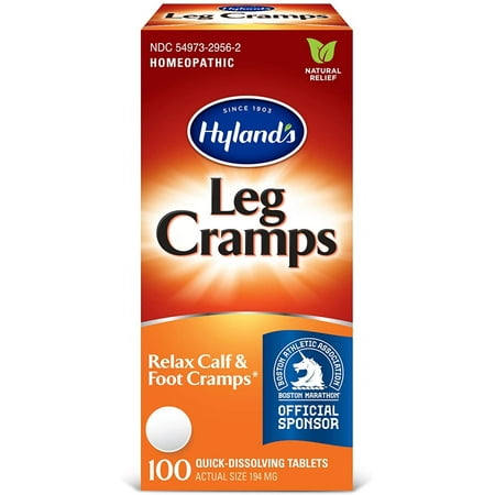 Hyland's Leg Cramp Tablets, Natural Relief of Calf, Leg and Foot Cramp, 100 ct