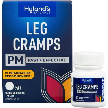Hyland's Leg Cramps PM Nighttime Cramp Relief Tablets, 50 Count, 2 Pack