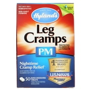 Hyland's Leg Cramps PM, Relief of Nighttime Leg, Calf, and Foot Cramps, 50 quick-dissolving tablets