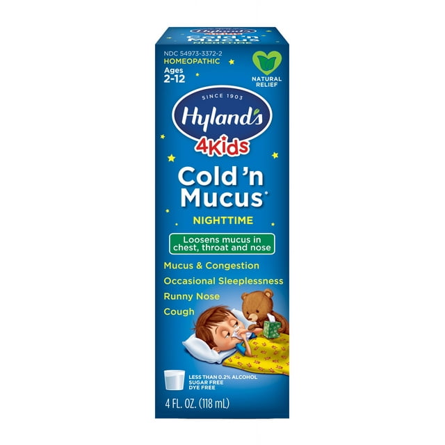 Hyland's Naturals 4 Kids Cold n Mucus Cough & Cold Liquid