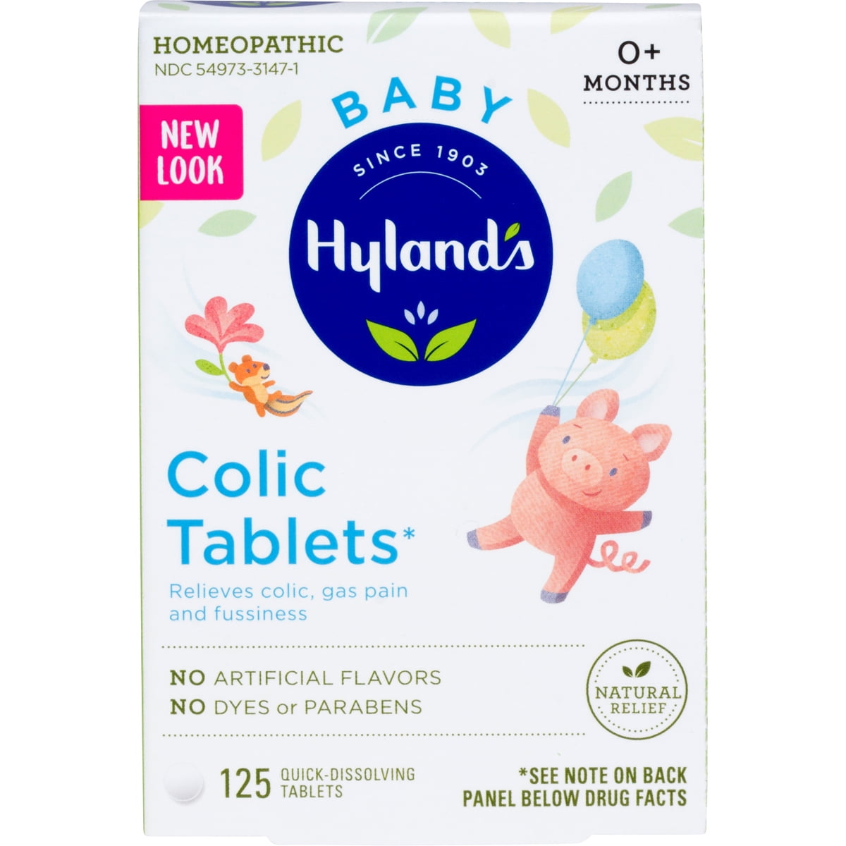 Hyland's Naturals Baby Colic Tablets, Natural Relief of Colic Gas Pain