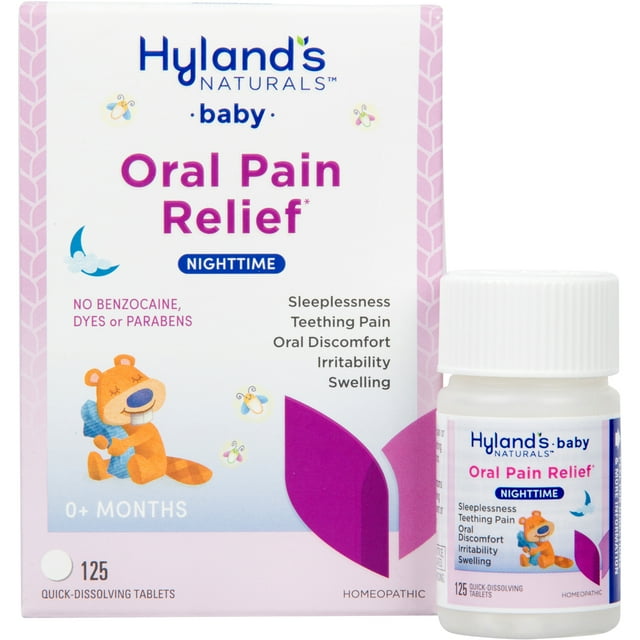 Hyland's Naturals Baby Nighttime Oral Pain Relief, 125 tablets