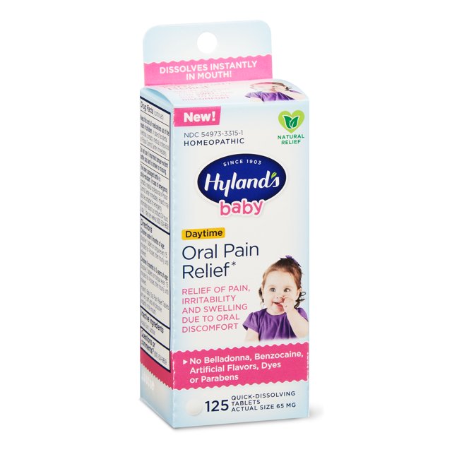 Hyland's Naturals Baby Oral Pain Relief, 125 Tablets