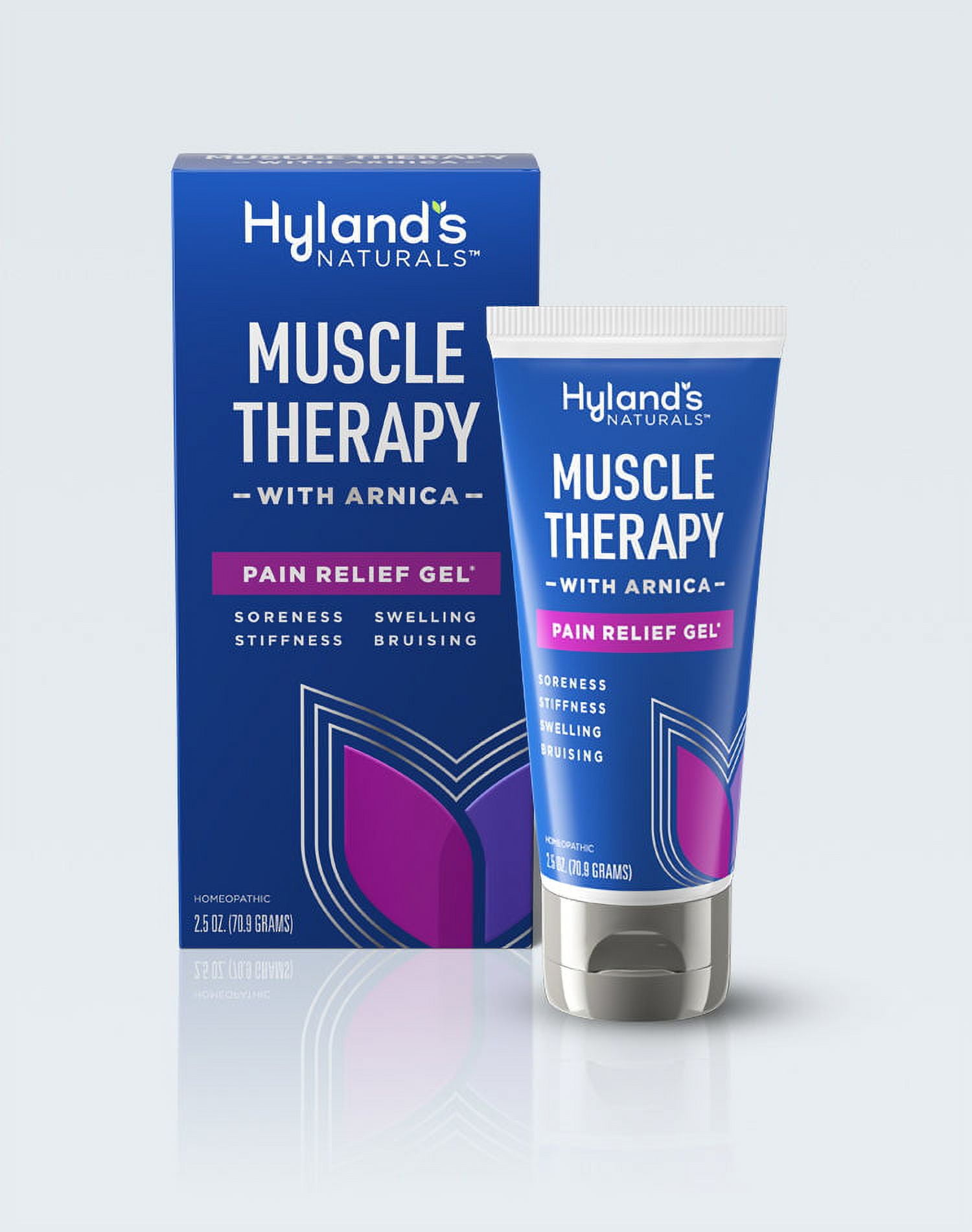 Hyland's Naturals Muscle Therapy Gel with Arnica, Pain Relief Gel, 2.5