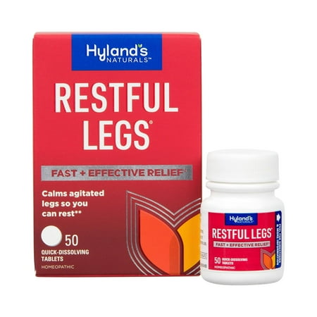 Hyland's Naturals Restful Legs, 50 Tablets, Natural Relief of Itching, Crawling, Tingling and Leg Jerk