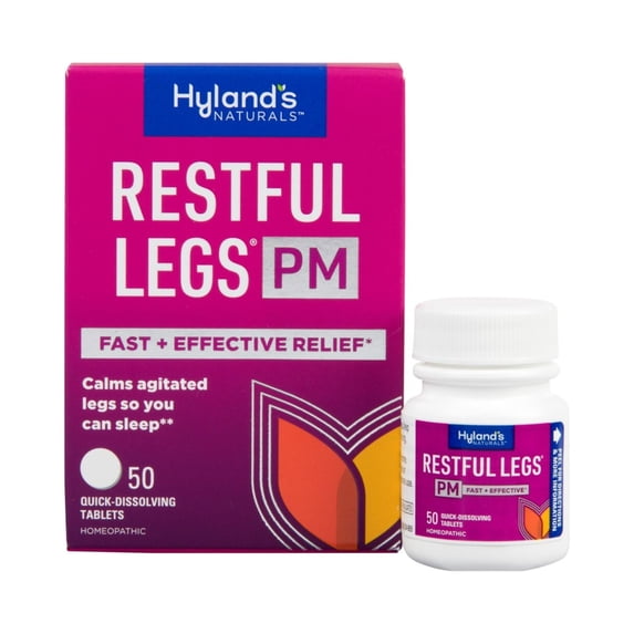 Hyland's Restful Legs PM, Calms Agitated Legs so You Can Sleep, 50 quick-dissolving tablets
