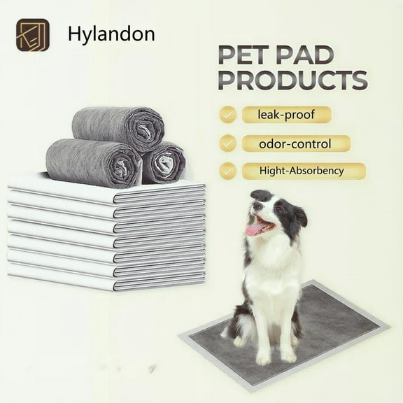 Hylandon High-Absorbency Training Pads Kids 24x24in Leak-Proof & Odor-Control Puppy Pet Pads XL 40 Cout