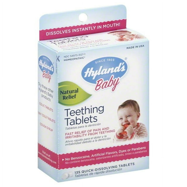 Hylands Baby DAY Teething Tablets 135 QuickDissolving Tablets