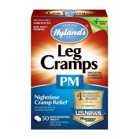 Hylands Leg Cramps PM With Quinine Tablets, 50 Ea, 3 Pack