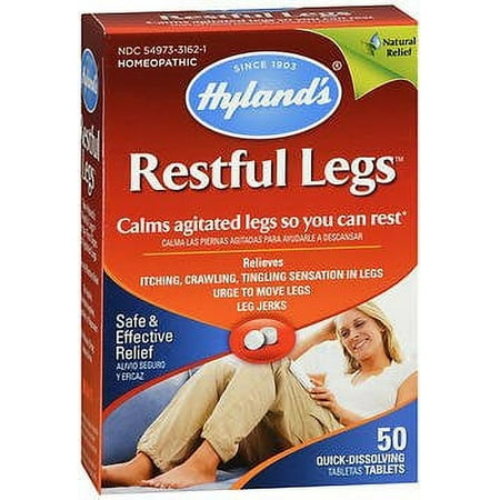 Hylands Restful Legs Safe And Effective Relief Homeopathic Tablets - 50 Ea, 3 Pack