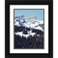thumbnail image 1 of Hyler, JB 15x18 Black Ornate Wood Framed with Double Matting Museum Art Print Titled - Snowy Hike, 1 of 4